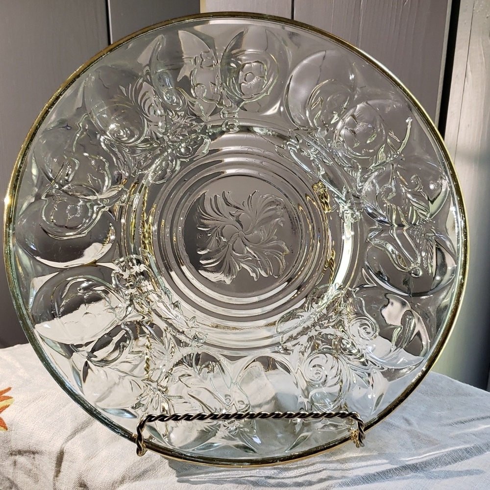 Jeannette glass co vtg egg plate
